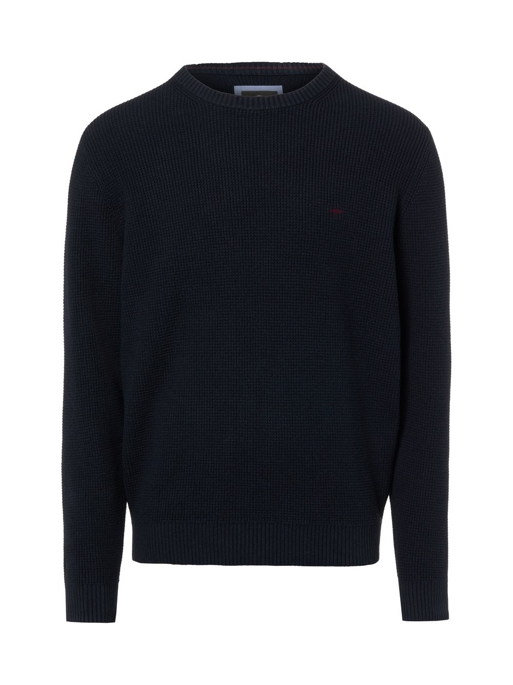 Fynch-Hatton Męski sweter z dzianiny Mężczyźni Bawełna niebieski, L