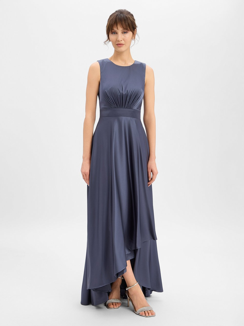 Laona Damska sukienka wieczorowa Kobiety Satyna niebieski, 38