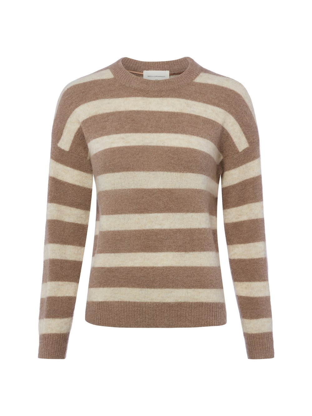 Msch Copenhagen Damski sweter z dzianiny z zawartością alpaki - MSCHFestina Hope Kobiety brązowy, XS/S