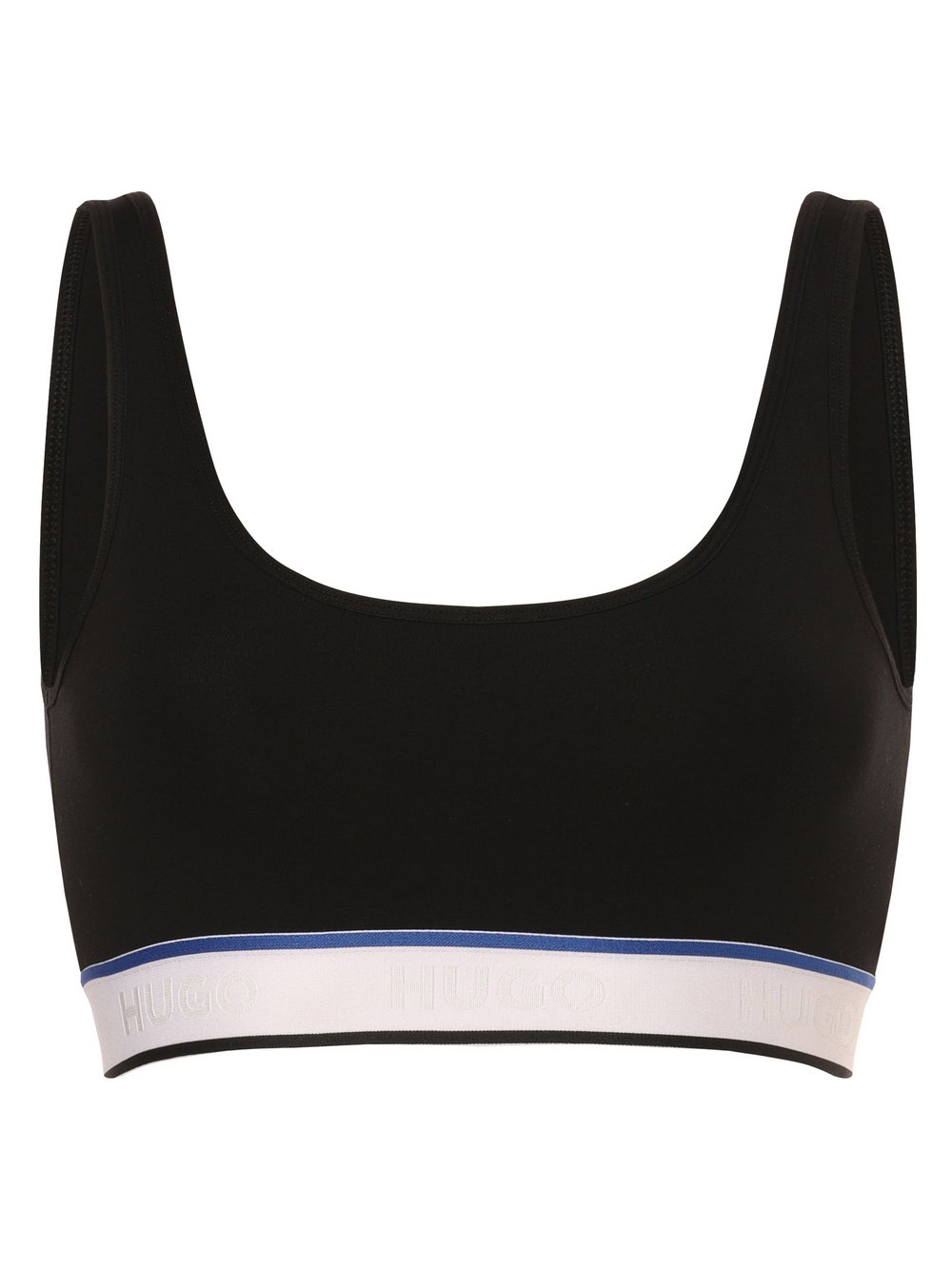HUGO BLUE Biustonosz damski - Bralette Blue Kobiety Bawełna czarny, L