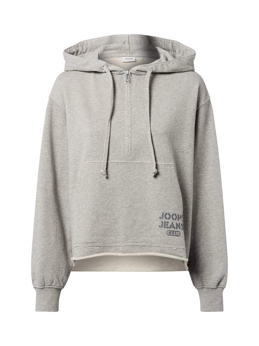 Joop Jeans Damska bluza z kapturem - Talia2 Kobiety Bawełna szary, S