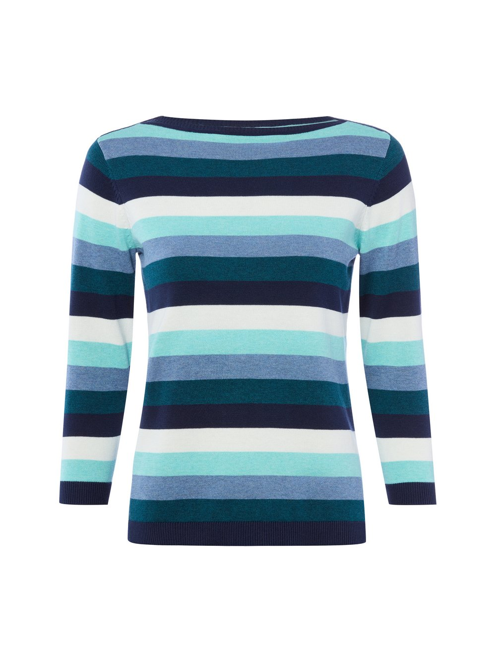 brookshire Sweter damski z dzianiny Kobiety Bawełna zielony|wielokolorowy, L