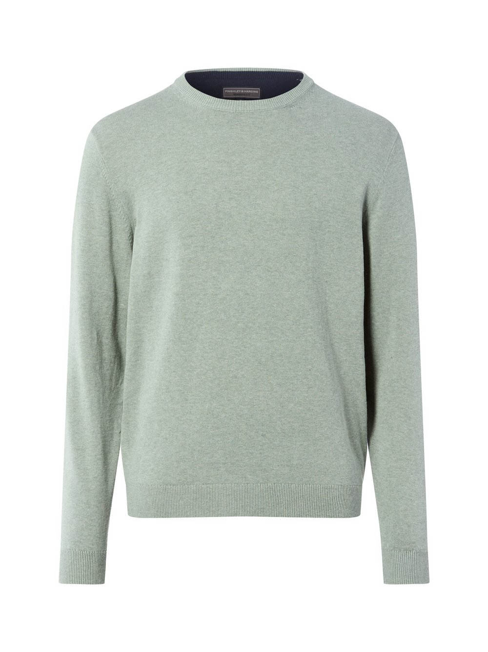 Finshley & Harding Sweter z zawartością kaszmiru Mężczyźni Bawełna zielony, XXXL