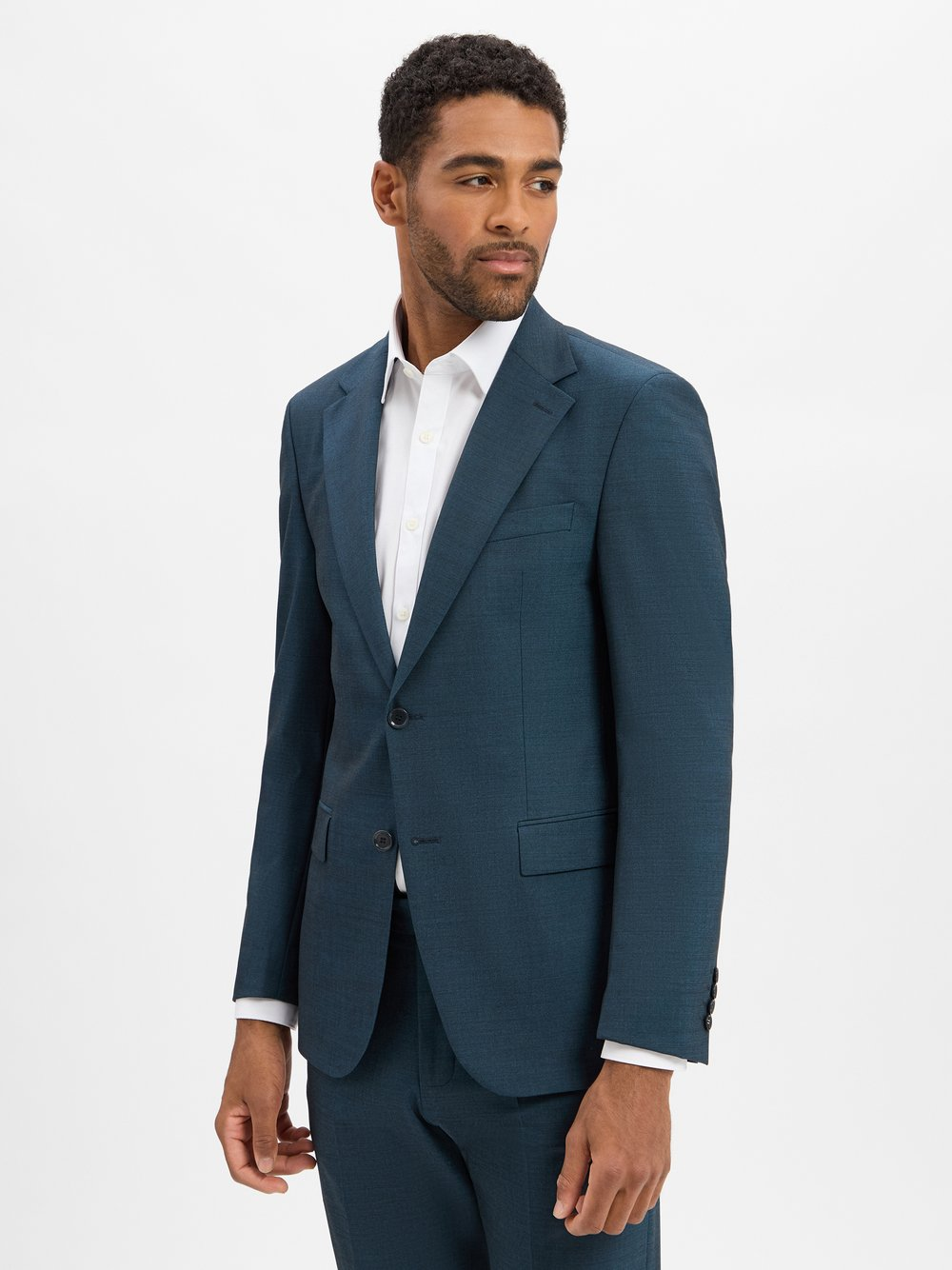 Strellson Męska kurtka modułowa - Alzer3 Mężczyźni Slim Fit Sztuczne włókno niebieski|zielony, 56