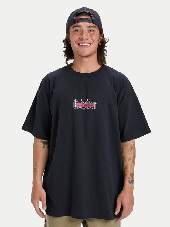 Quiksilver T-Shirt Mercury Double Up EQYZT08167 Czarny Regular Fit