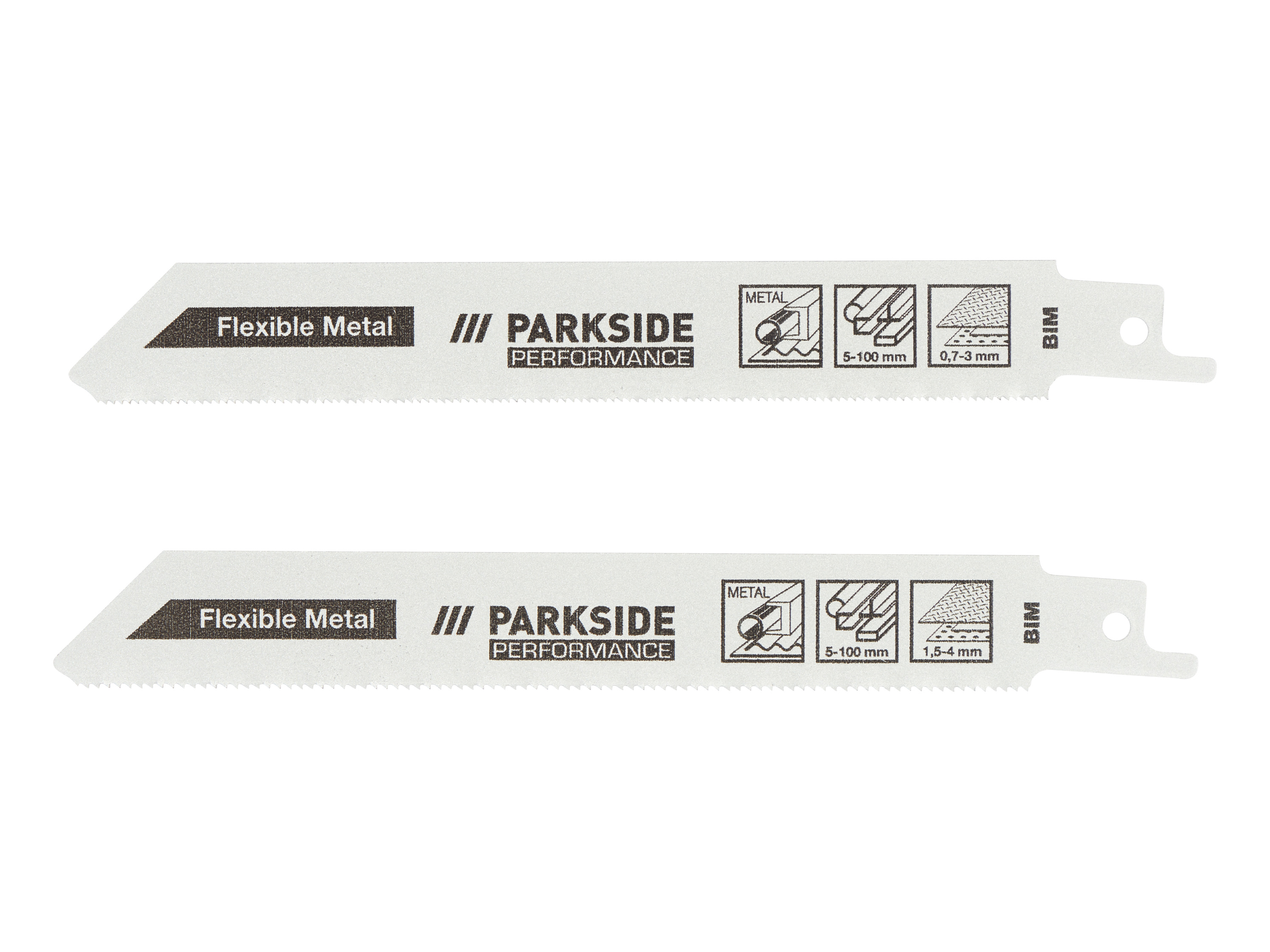 PARKSIDE PERFORMANCE® Zestaw 2 brzeszczotów do piły szablastej PFSZP 3 A1 (Cienki metal) miniaturka