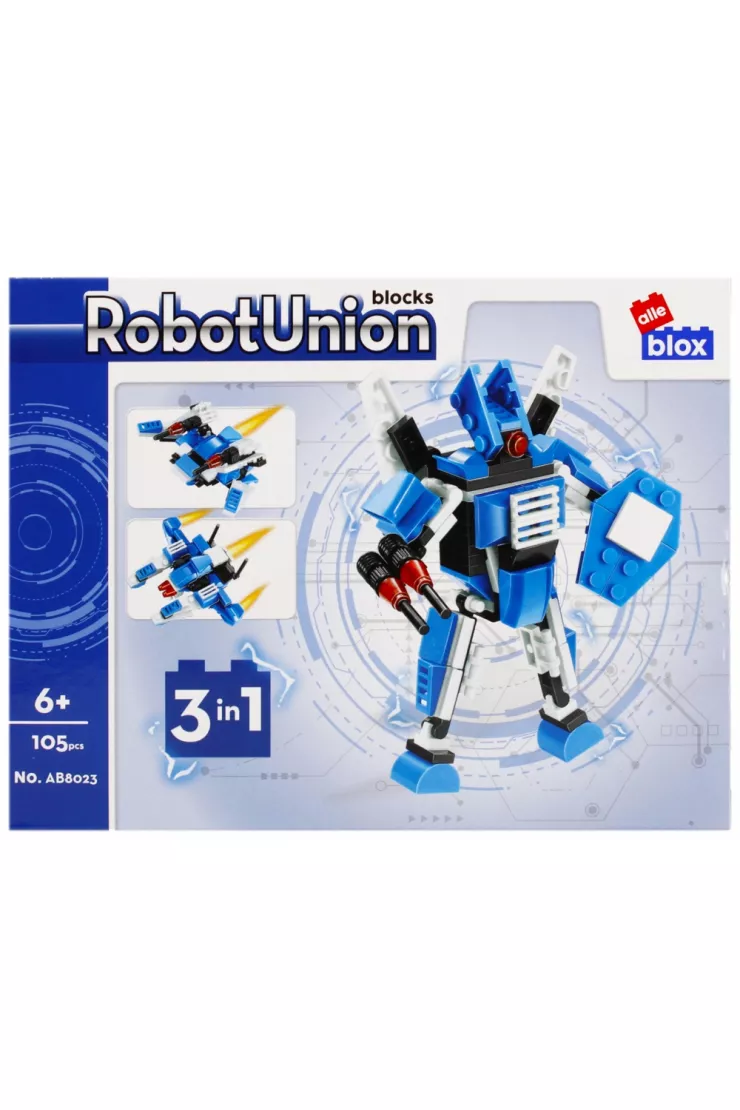  Klocki konstrukcyjne Robot 105 elementów ALLEBLOX