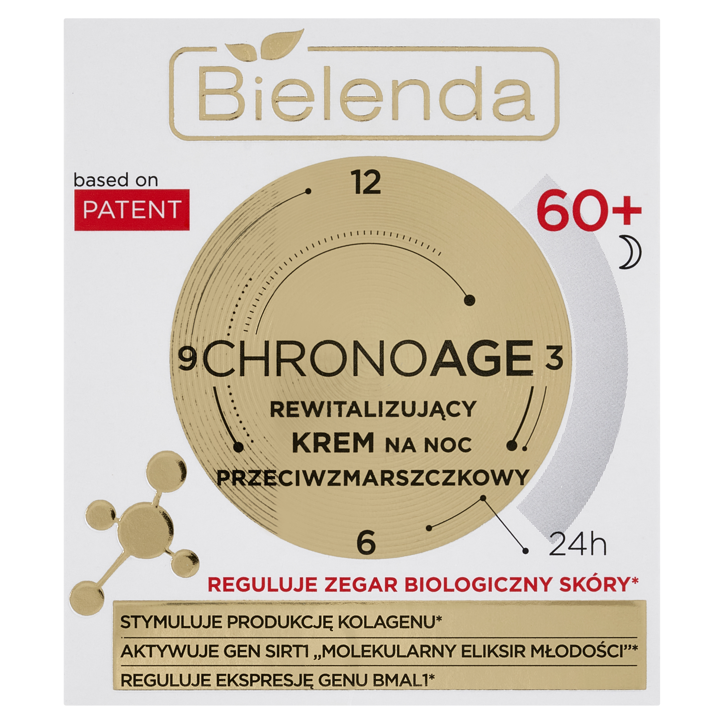 Bielenda Chrono Age 60+ Rewitalizujący krem na noc przeciwzmarszczkowy 50 ml