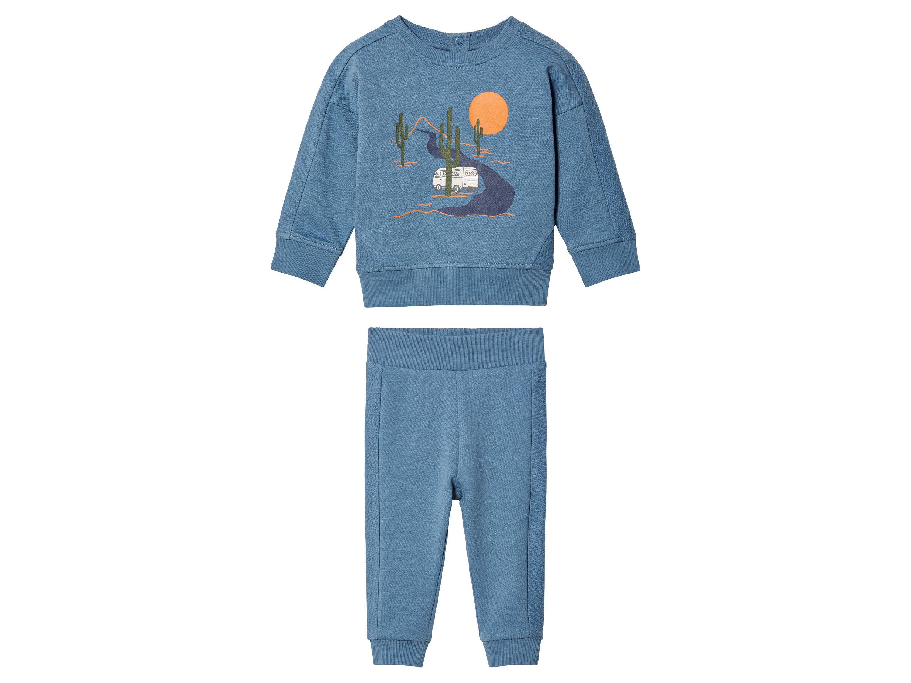 lupilu® Dres niemowlęcy z bawełny organicznej (50/56, Niebieski)