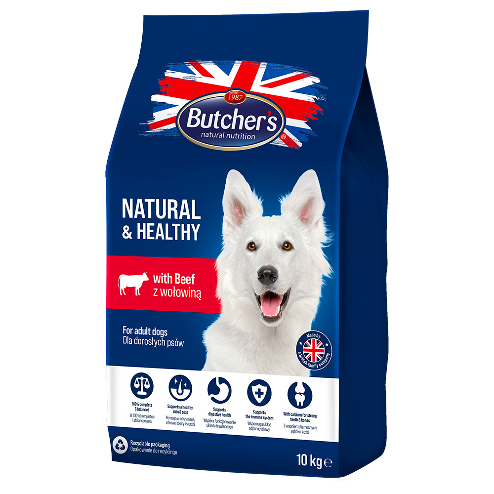 Butcher's Natural & Healthy, z wołowiną - 2 x 10 kg