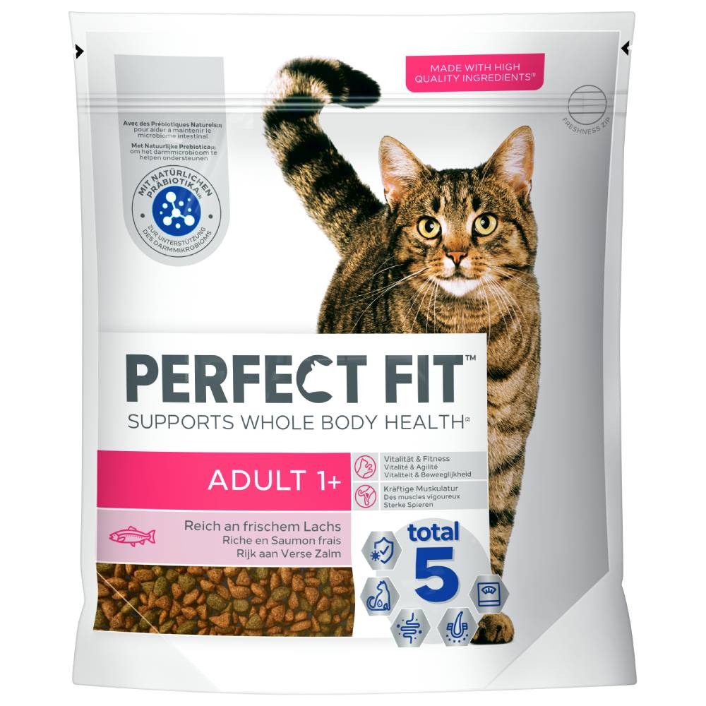 Perfect Fit Adult 1+, z łososiem - 5 x 1,4 kg