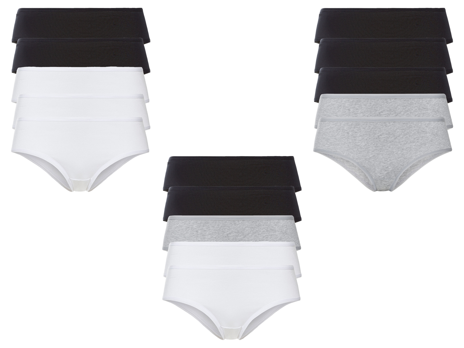 ESMARA® Hipstery damskie z bawełny, 5 par miniaturka