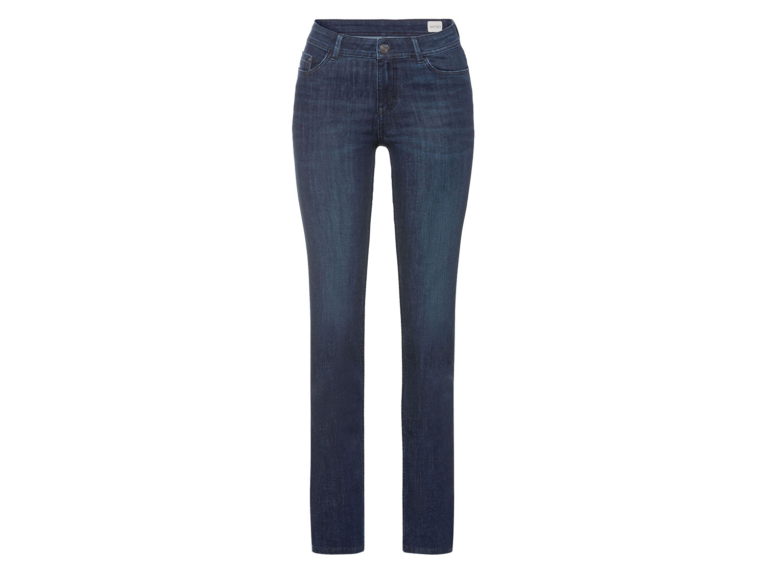 esmara® Jeansy damskie slim fit (Dłuższe, Ciemnoniebieski, 34)