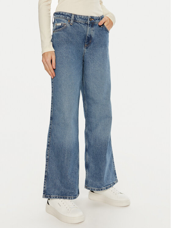 Guess Jeans Jeansy W4BA0Y D5CC4 Niebieski Relaxed Fit