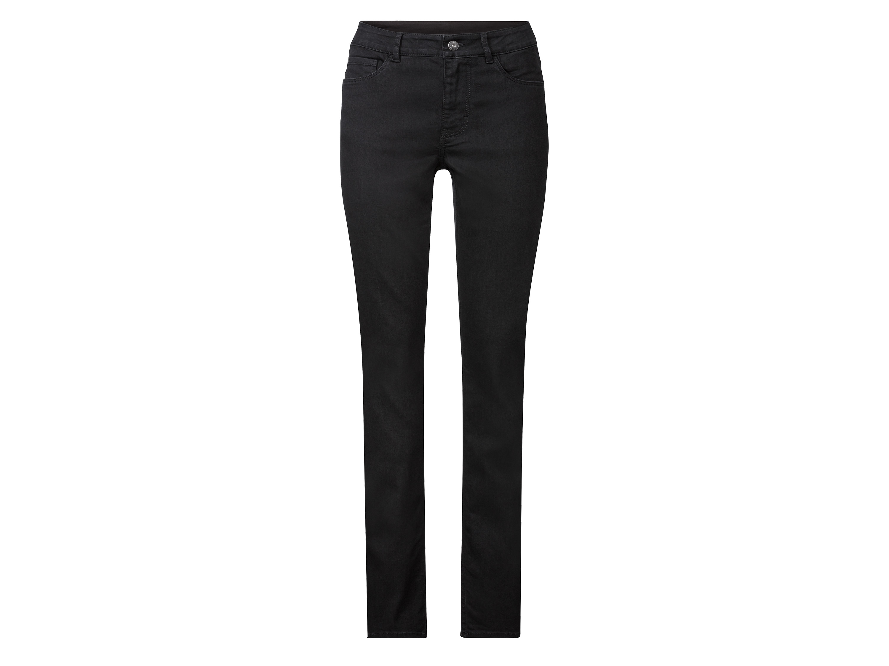 esmara® Jeansy damskie z bawełny, Slim Fit (Standardowa długość, Czarny, 34)