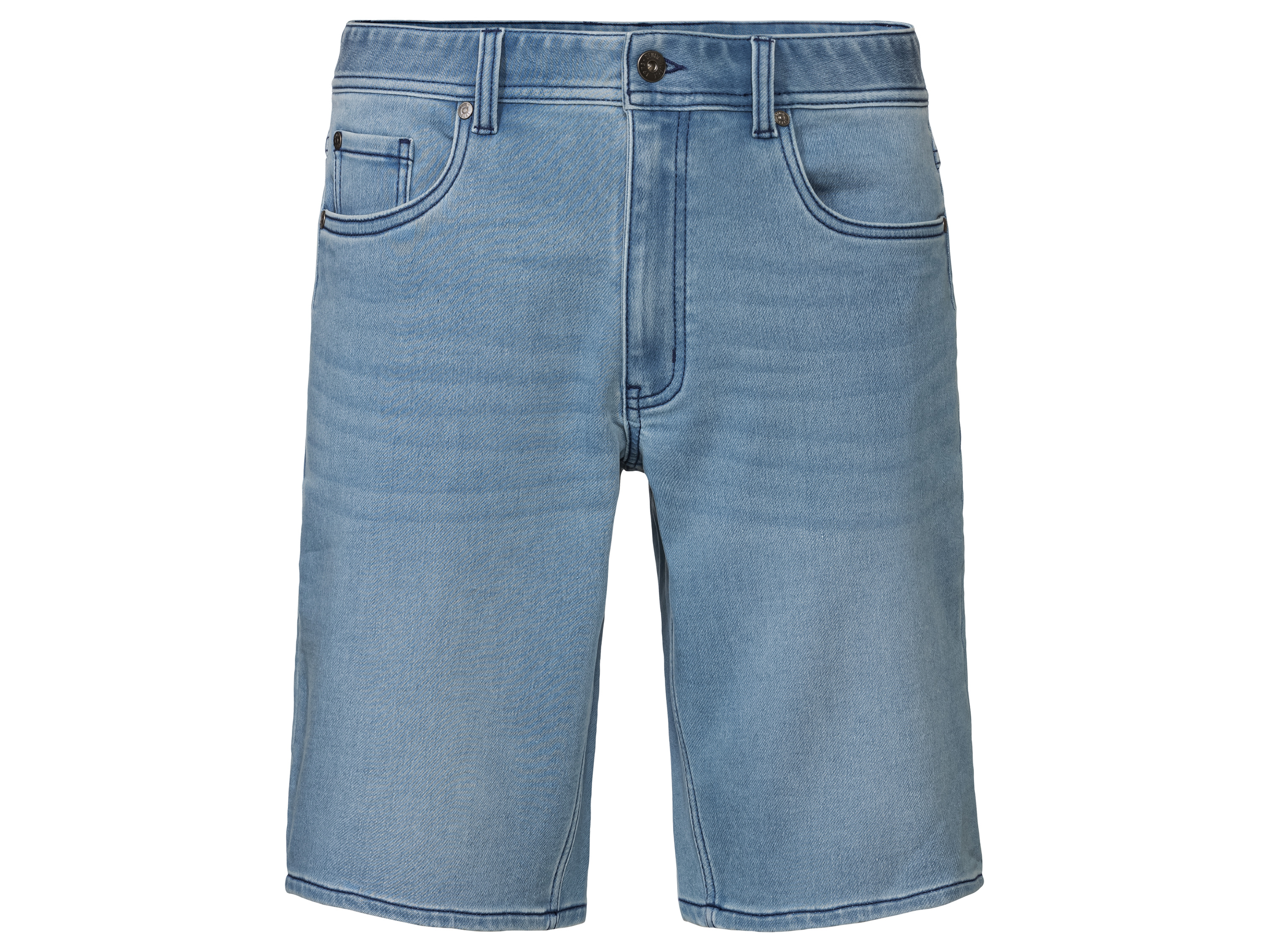 LIVERGY® Bermudy męskie z jeansu dresowego (48, Jasnoniebieski)