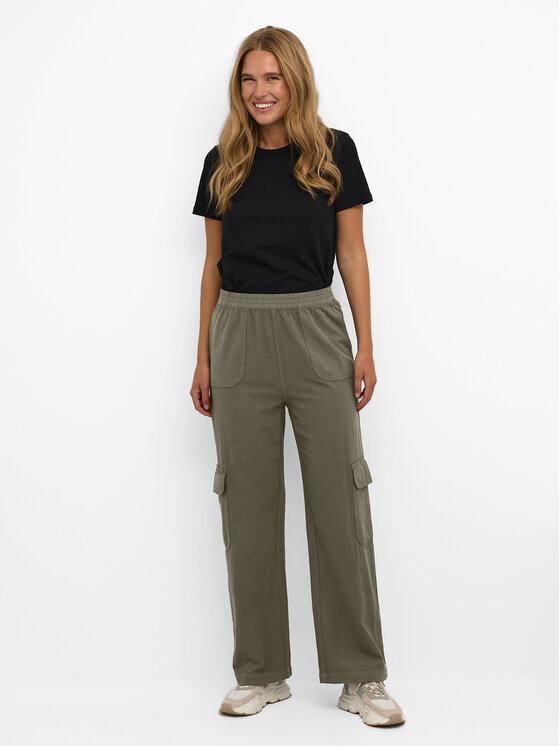 Kaffe Spodnie materiałowe Naya 10508358 Zielony Regular Fit