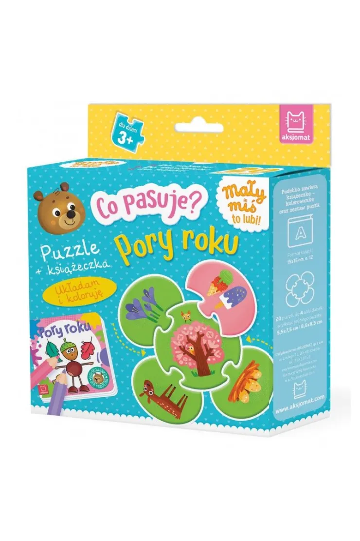 Co pasuje? Pory roku. Puzzle + książeczka