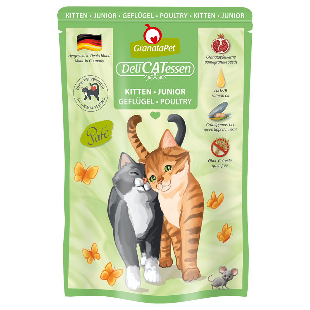Korzystny pakiet GranataPet DeliCatessen, 24 x 85 g - Kitten, drób