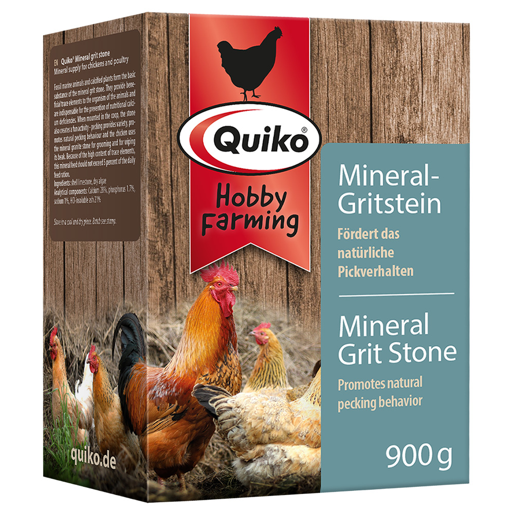 Quiko Hobby Farming Mineral Grit Stone, grit mineralny dla kurczaków - 2 x 900 g miniaturka
