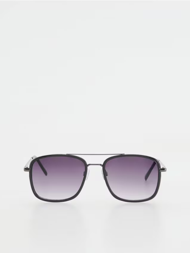 Reserved - Okulary przeciwsłoneczne aviator - czarny