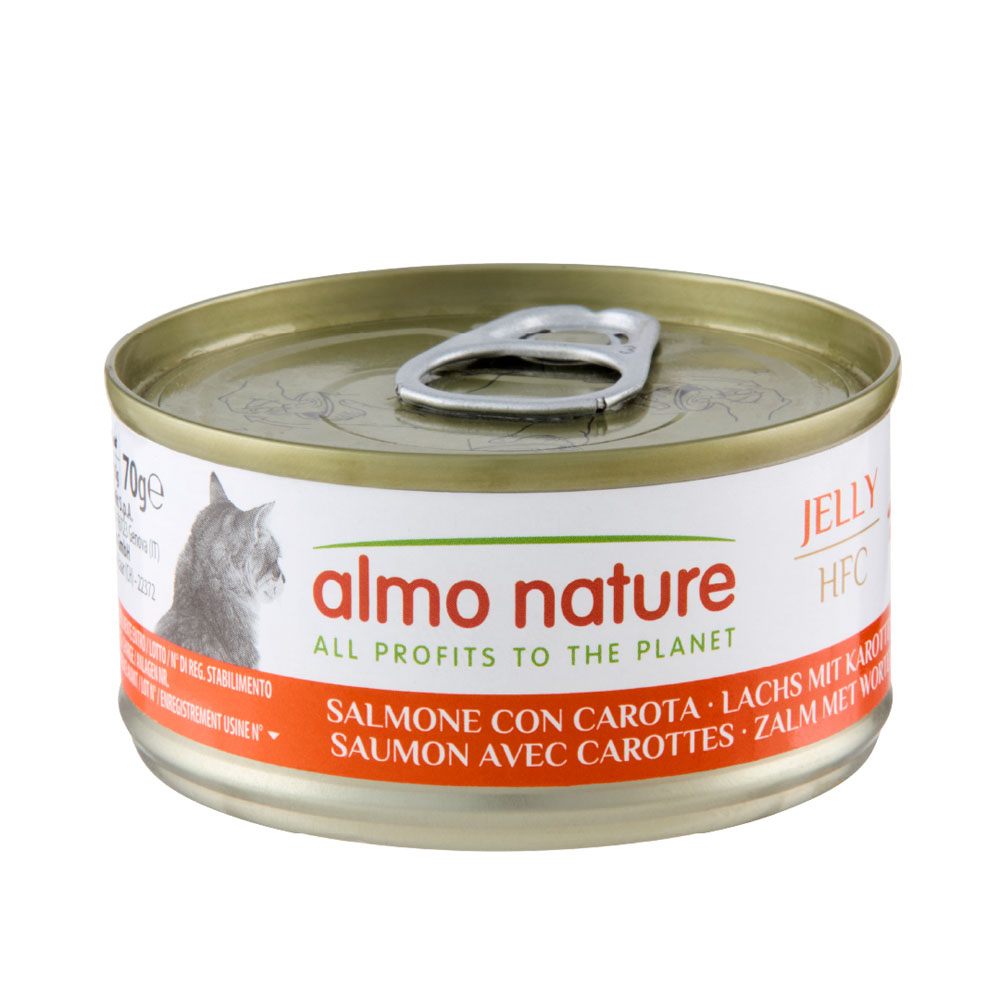 Almo Nature 6 x 70 g - Łosoś i marchewka w galarecie