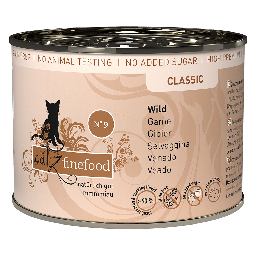 Korzystny pakiet catz finefood, 12 x 200 g - Dziczyzna