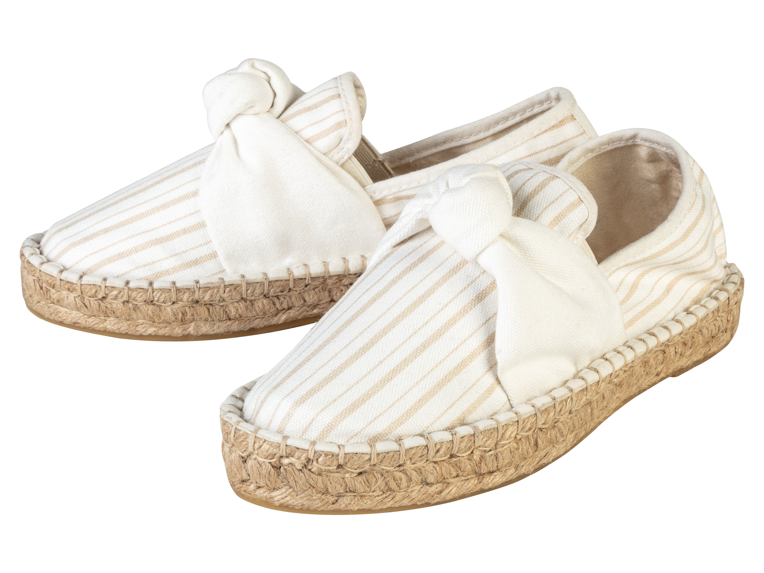 ESMARA® Espadryle damskie z bawełną (Beżowy, 37) miniaturka