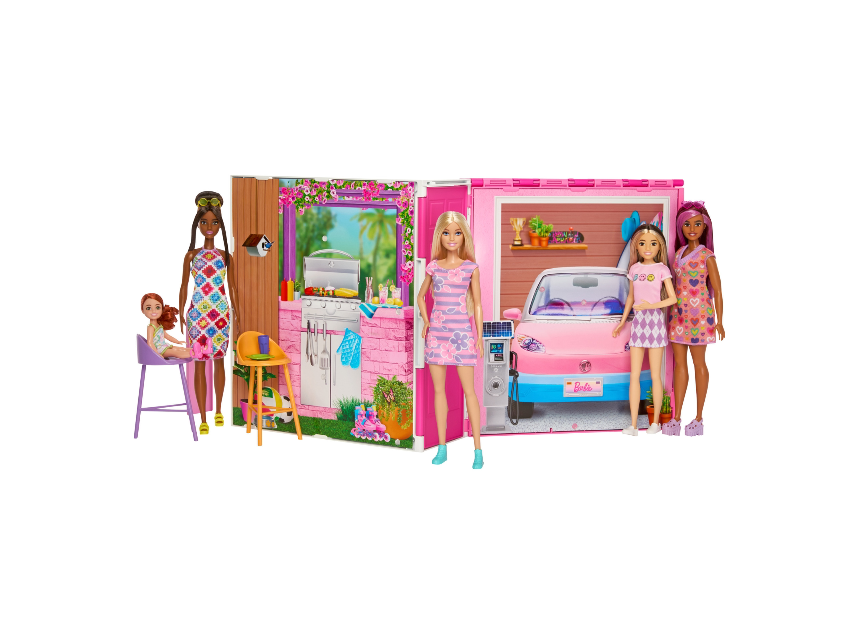 Barbie Domek dla lalki GetAway, z akcesoriami i lalką miniaturka