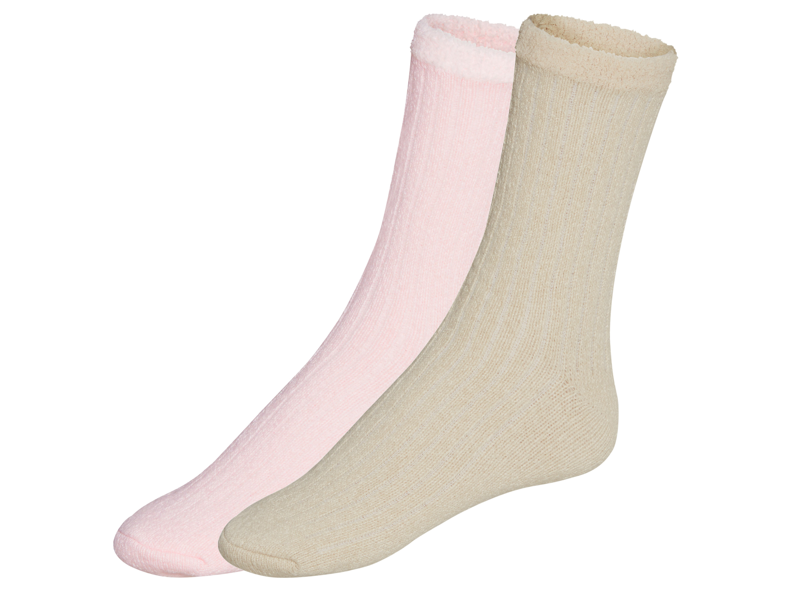 esmara® Skarpetki damskie, 2 pary (Beżowy/różowy, 35-38)