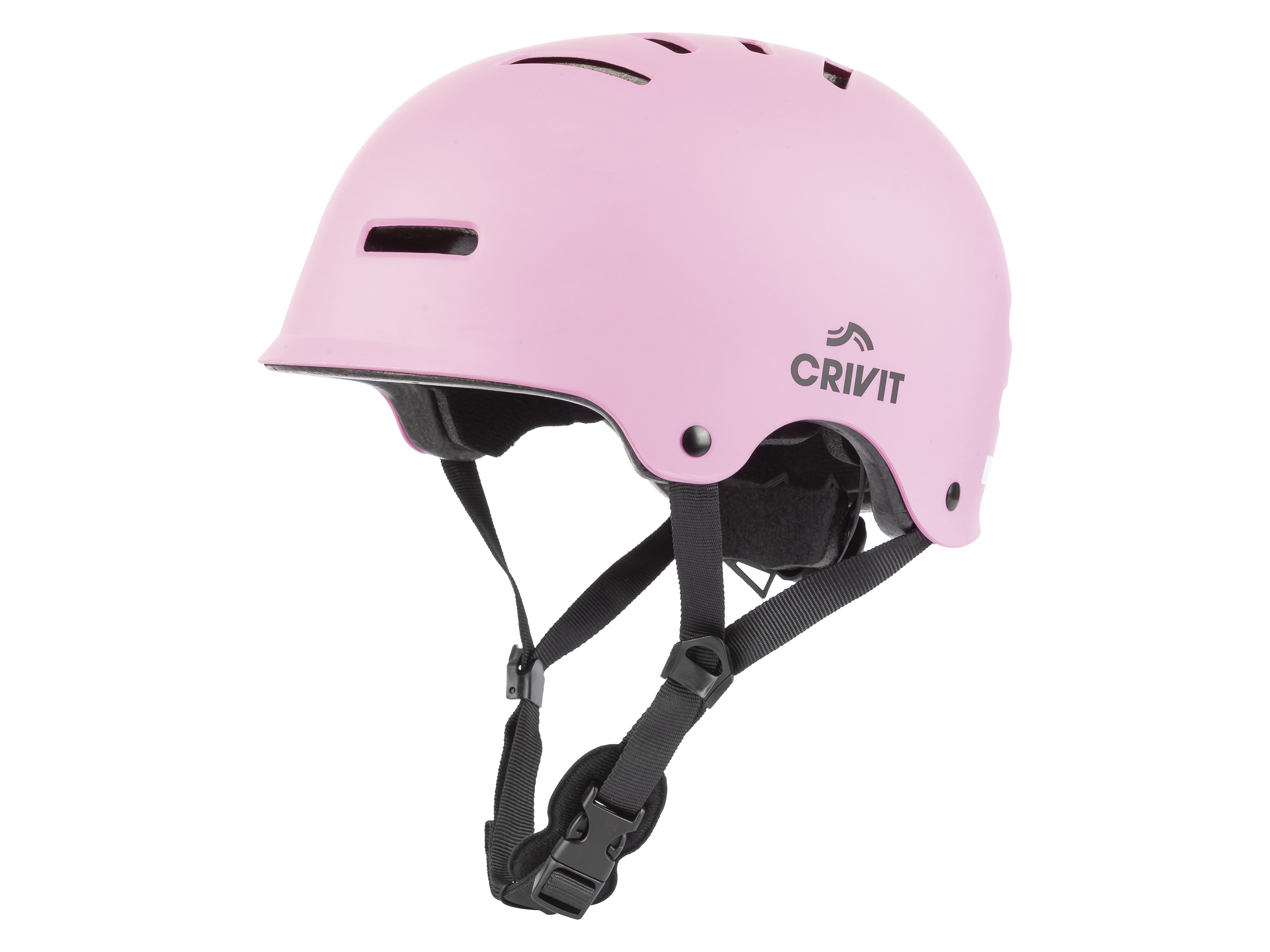 CRIVIT Kask dziecięcy do jazdy na rolkach, z diodami LED (Fioletowy, L/XL) miniaturka