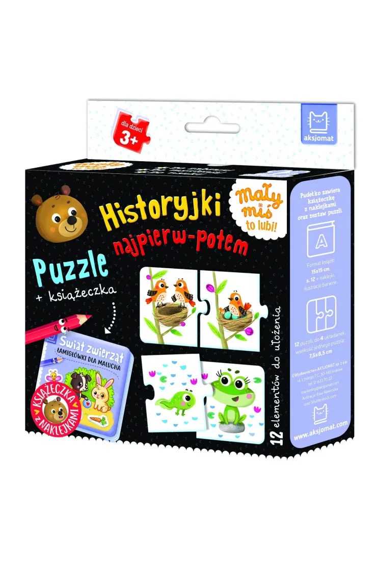 Historyjki najpierw-potem. Puzzle + książeczka