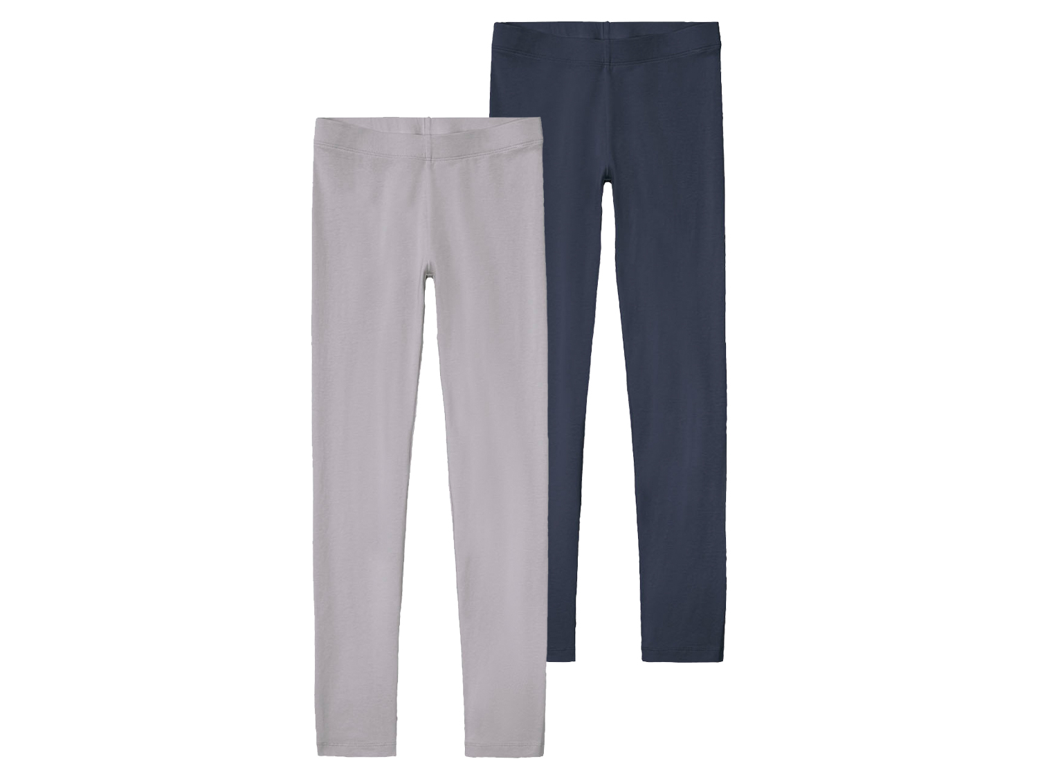 pepperts!® Legginsy dziewczęce z bawełną, 2 pary (Granatowy/szary, 158/164)