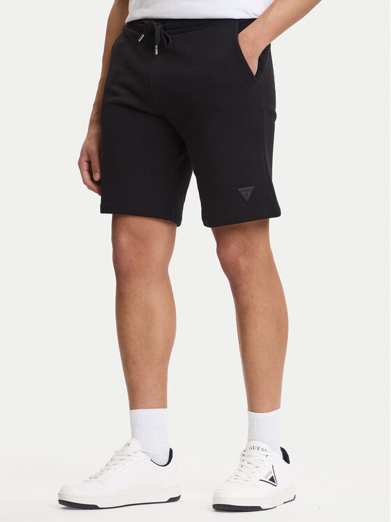 Guess Szorty sportowe M6GD12 K3020 Czarny Slim Fit
