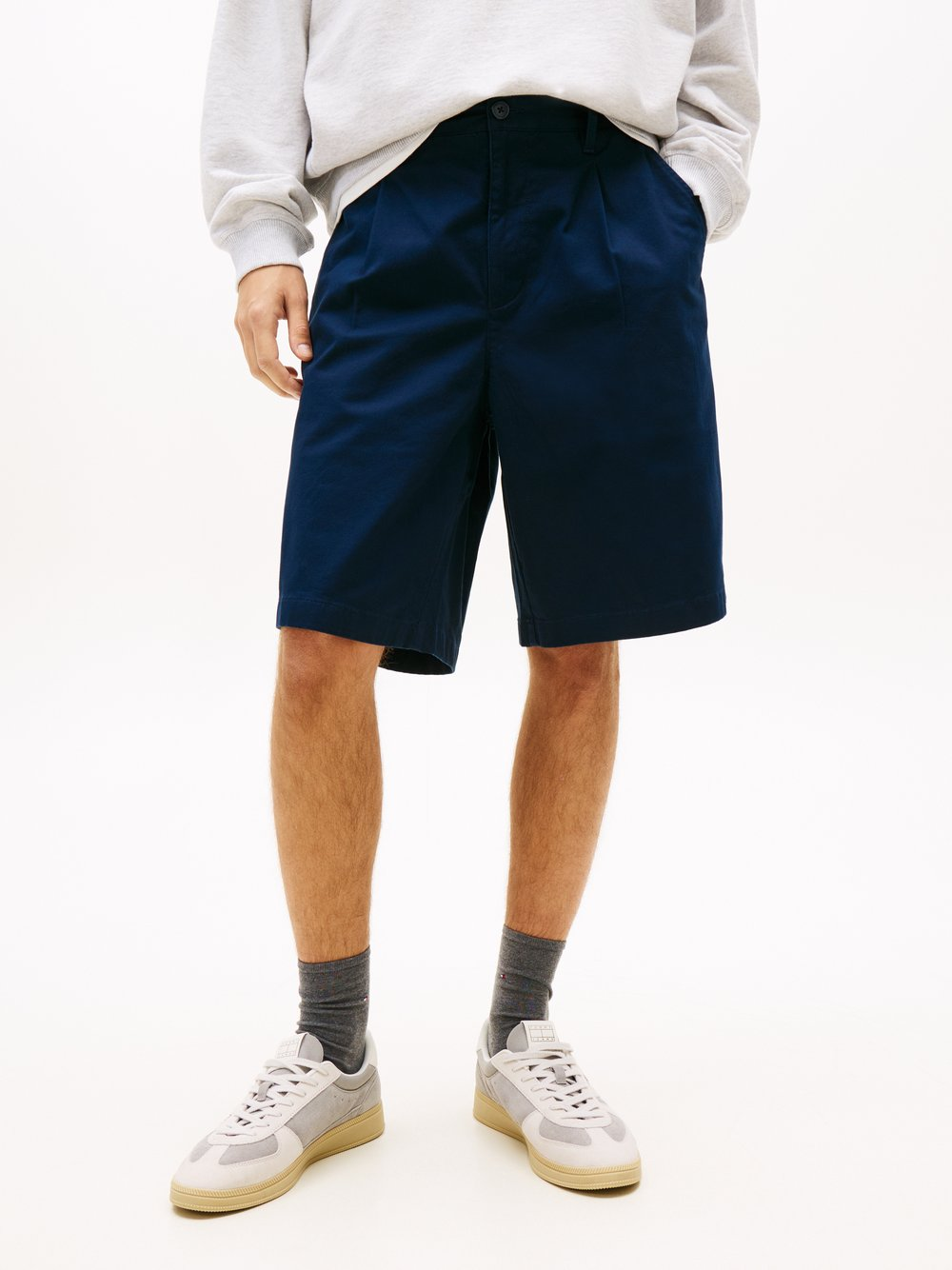 Tommy Jeans Bermudy Mężczyźni Bawełna niebieski, 32