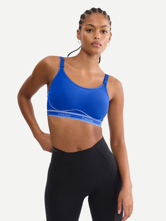 Triumph Biustonosz sportowy Triaction Cardio Breeze 10226411 Niebieski