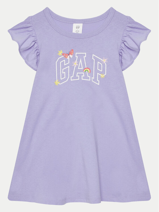 Gap Sukienka codzienna 744470-01 Fioletowy Regular Fit