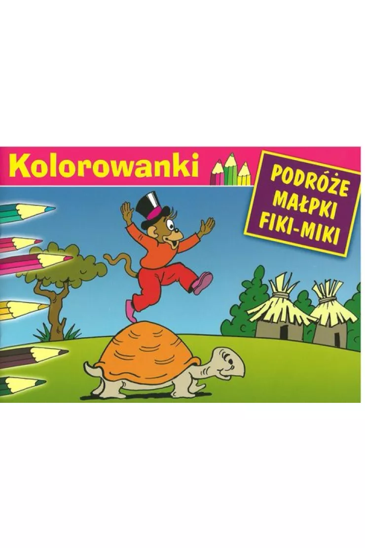 Malowanka. Podróże małpki Fiki-Miki i Żółw miniaturka