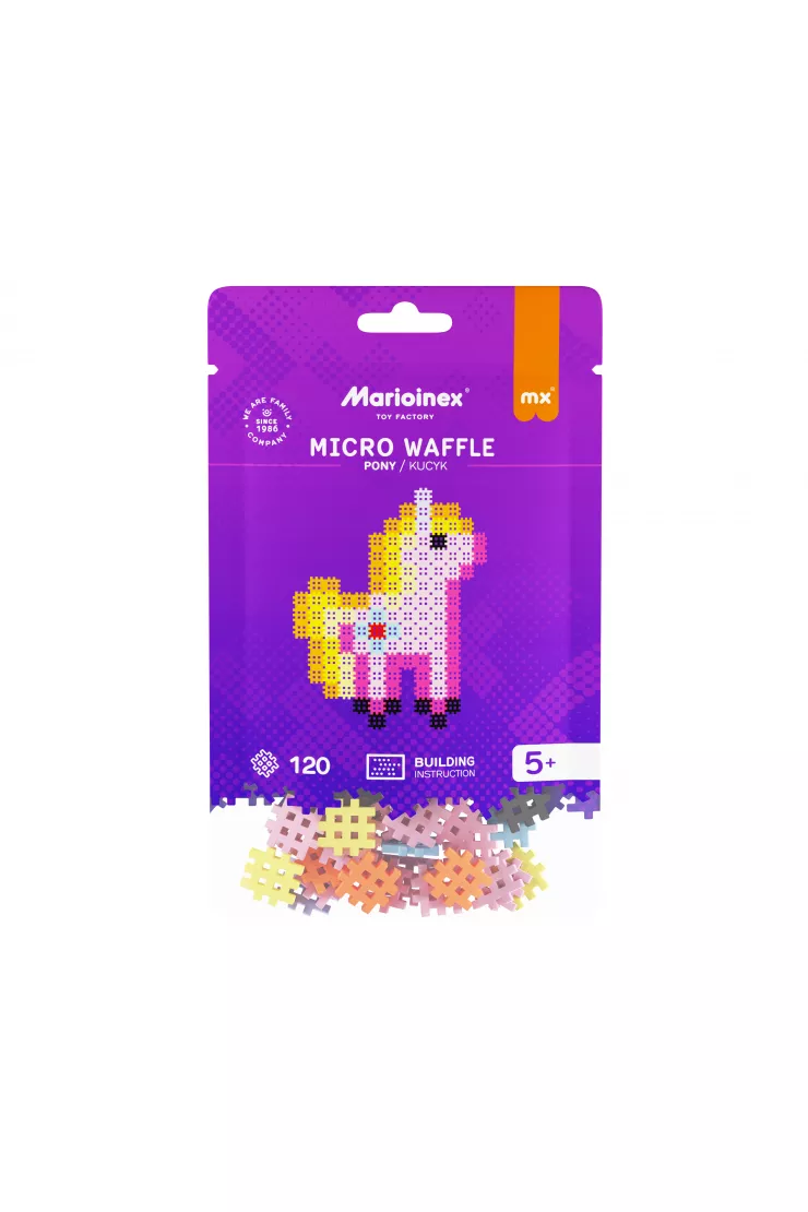 Micro Waffle 120 elementów Kucyk