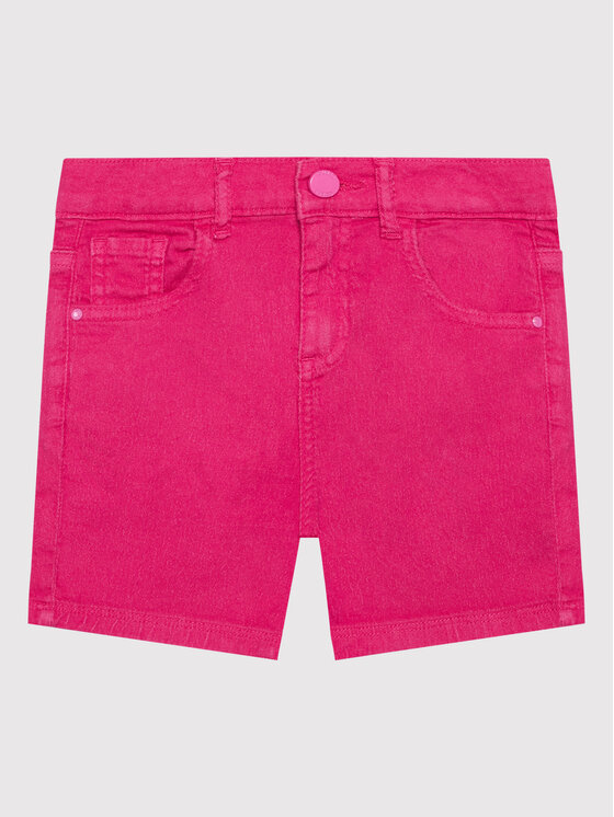 Guess Szorty jeansowe J2RD12 WE5X0 Różowy Regular Fit