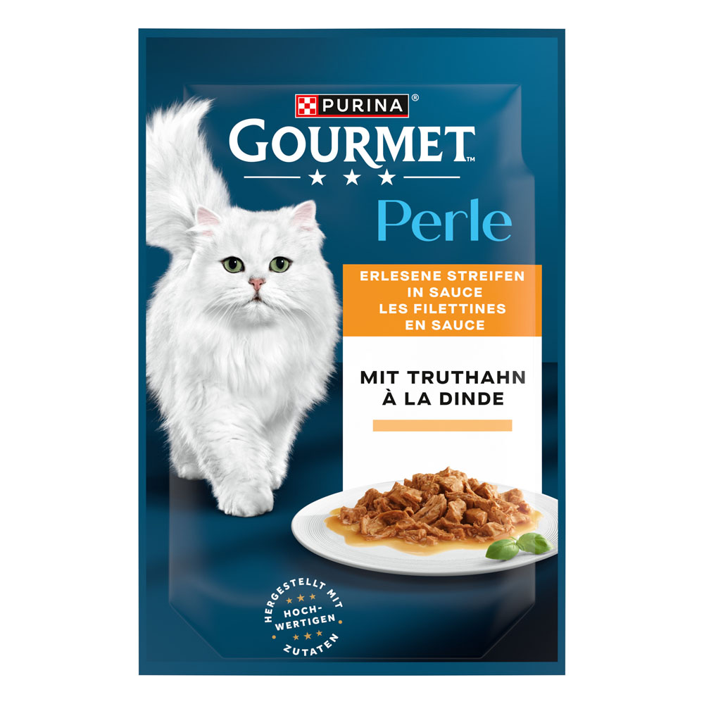 25% taniej! Gourmet, karma mokra, 24 x 85 g / 48 x 85 g / 52 x 85 g -  Perle, w sosie, indyk, 52 x 85 g