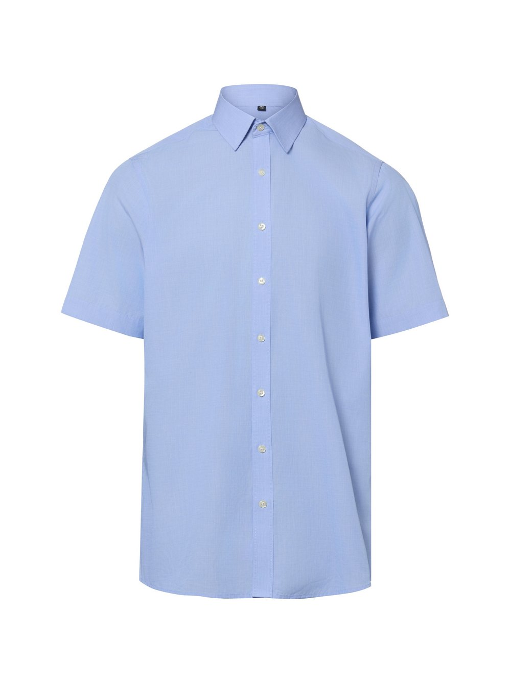 Finshley & Harding Męska koszulka z krótkim rękawem Mężczyźni Modern Fit Bawełna (100%) niebieski, 45