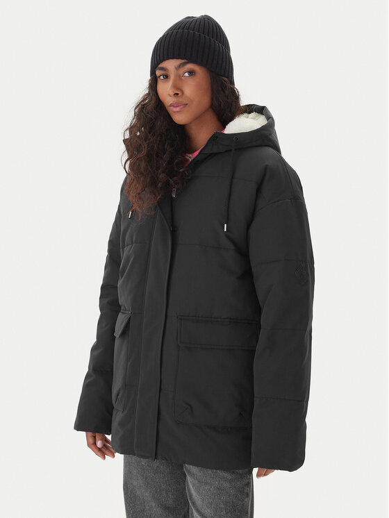 Roxy Kurtka zimowa ERJJK03666 Czarny Regular Fit