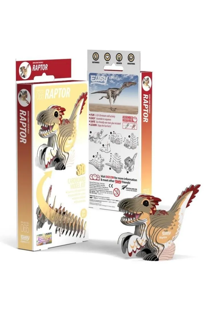 Dinozaur Raptor Eugy. Eko Układanka 3D