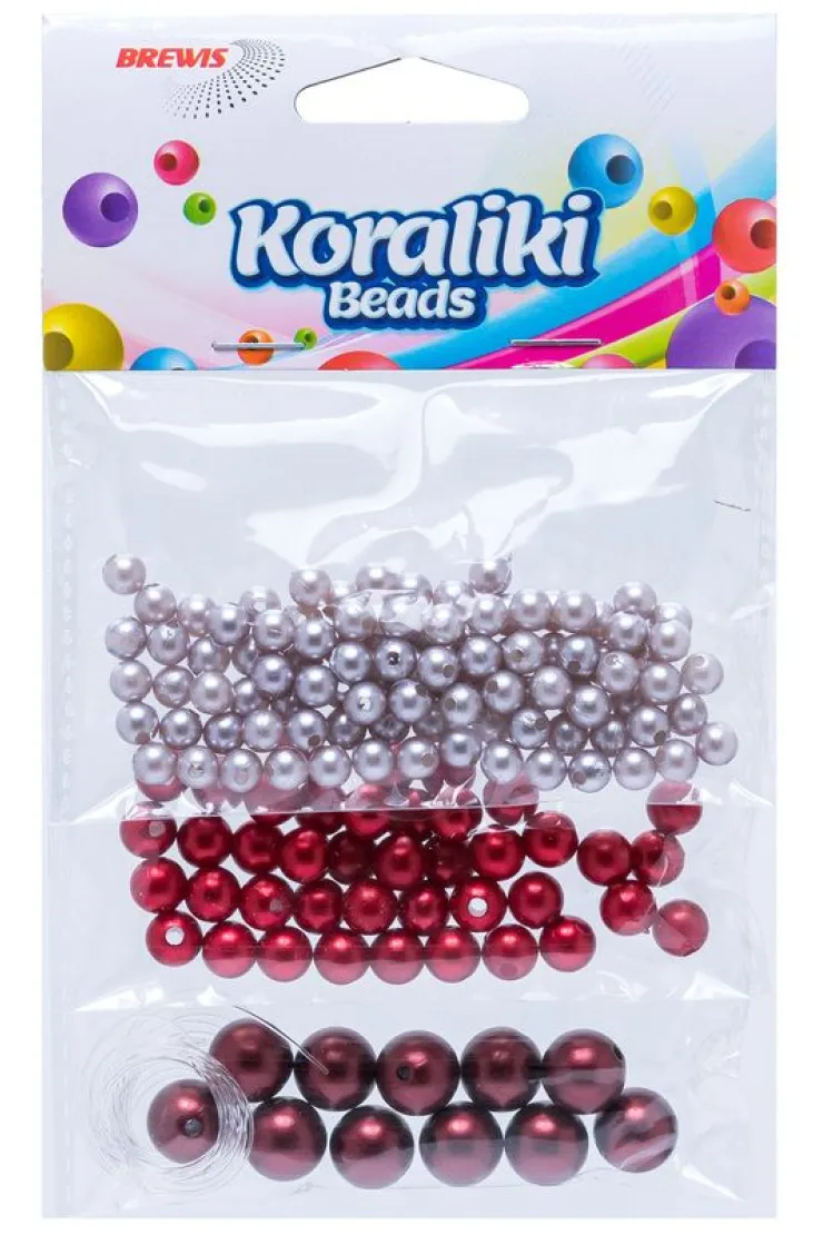 Koraliki do nawlekania 3 kolory 36g