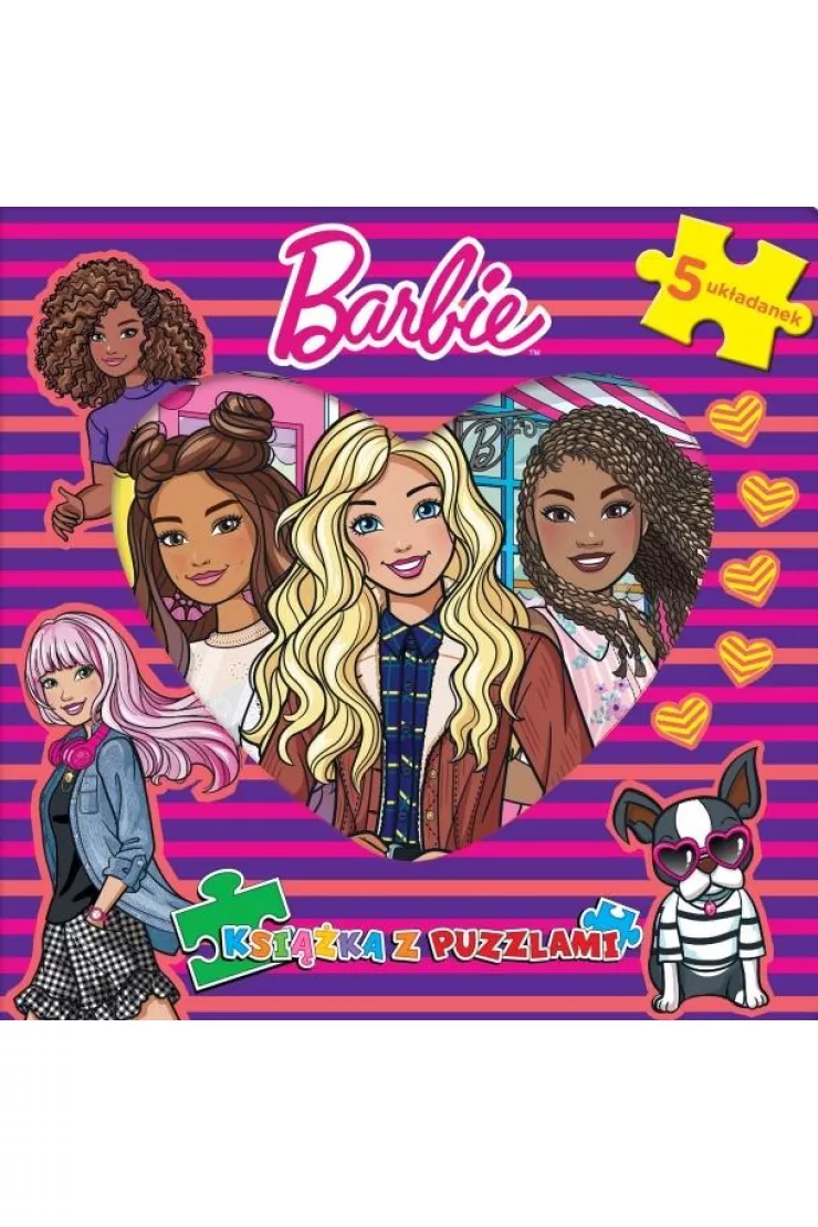 Barbie Książka z puzzlami