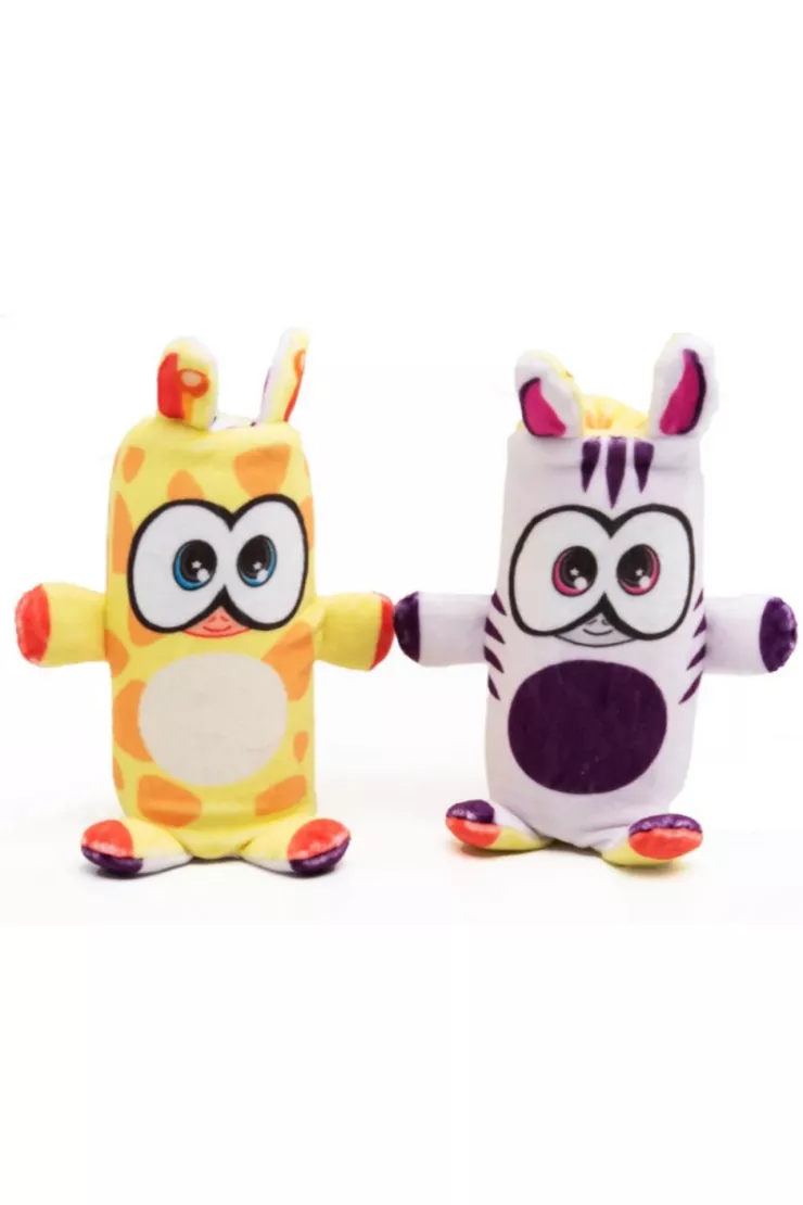 Dublusie – dwustronne Maskotki - żyrafa/zebra