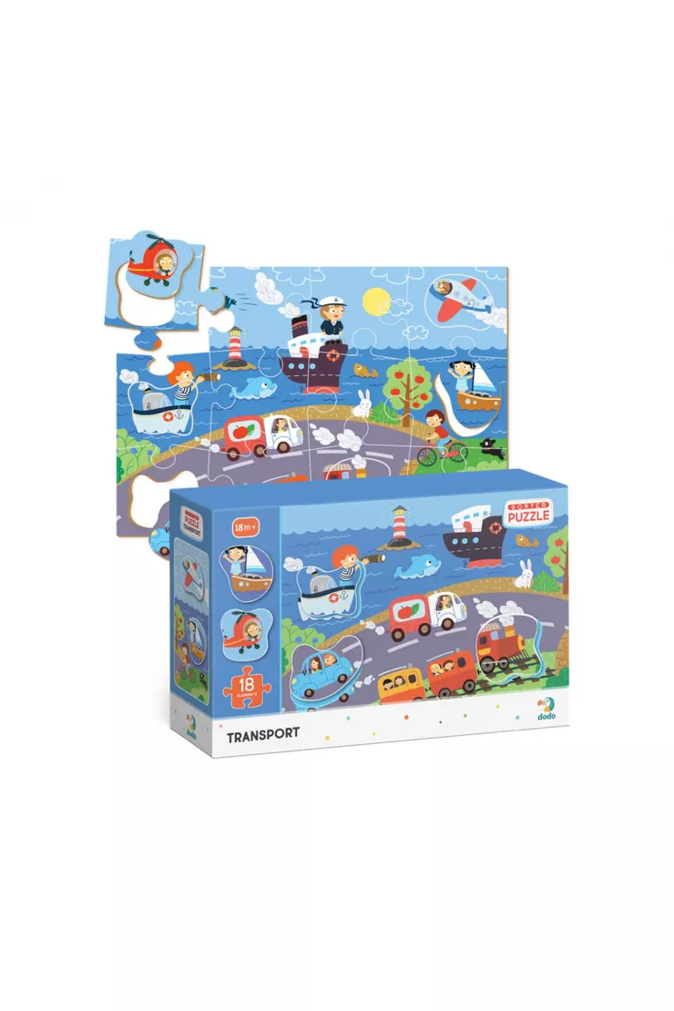 Puzzle 18 el. Sorter. Transport