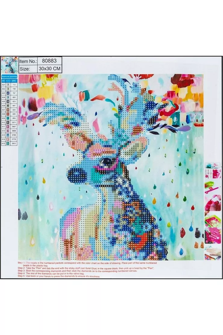Diamentowa mozaika 5D - Deer