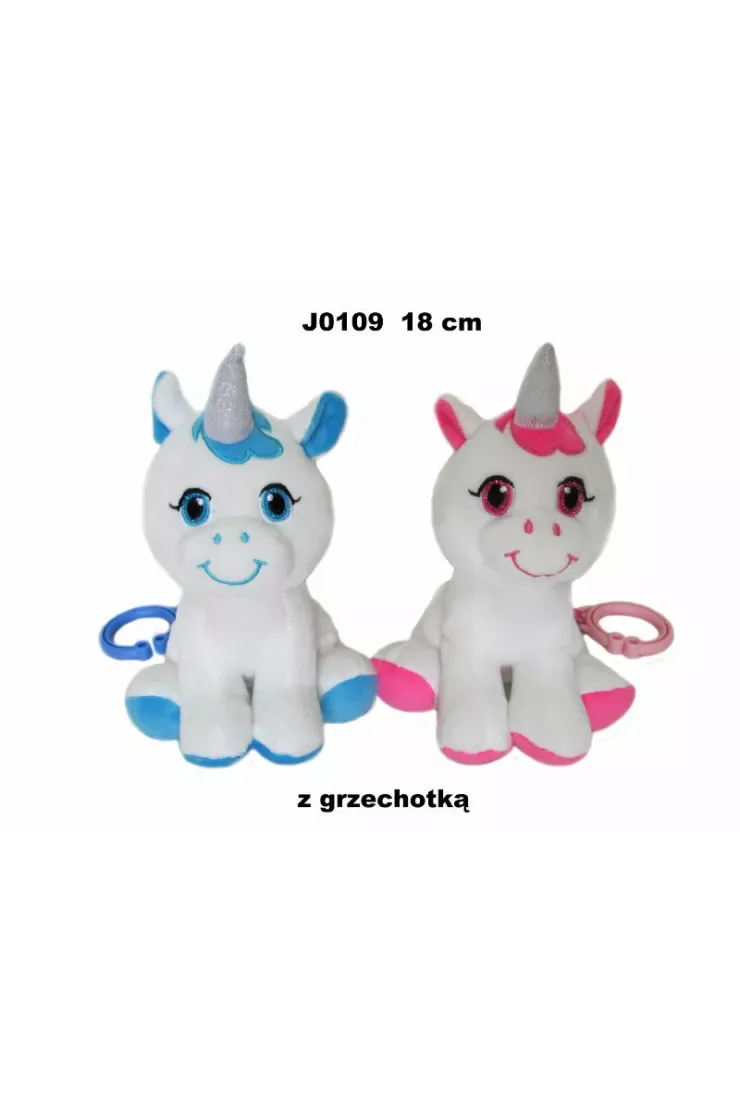 Pluszak Jednorożec grzechotka 18cm SUN-DAY J0109